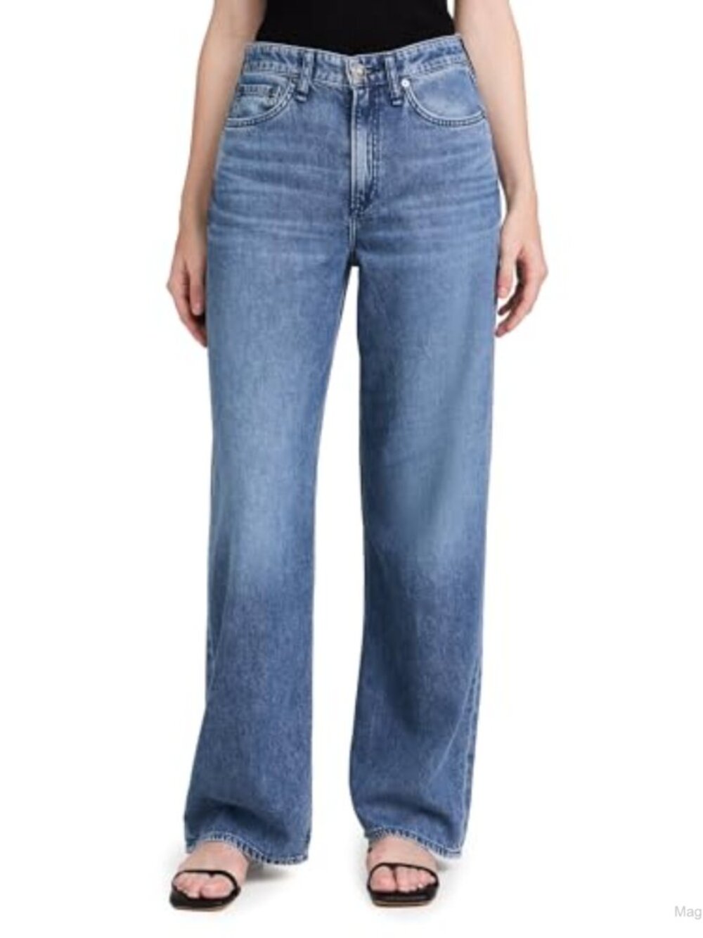 Featherweight Logan High Rise Boot Cut Jeans Loose Fit 5-Pocket